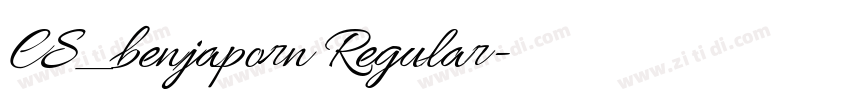 CS_benjaporn Regular字体转换